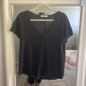 Project Social T Size M Distressed Black T Shirt